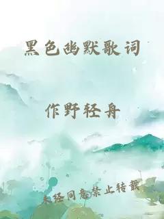 黑色幽默歌词