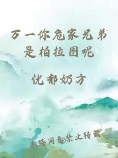 万一你危家兄弟是柏拉图呢