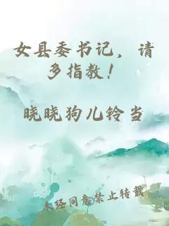 女县委书记,请多指教!