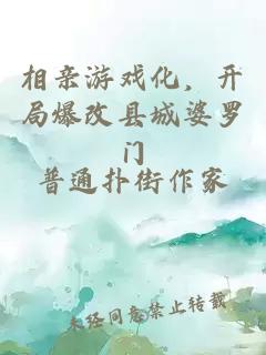 相亲游戏化,开局爆改县城婆罗门