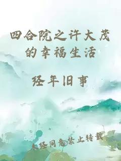 四合院之许大茂的幸福生活