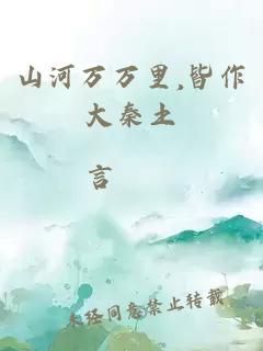 山河万万里,皆作大秦土
