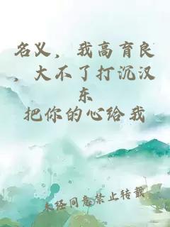 名义，我高育良，大不了打沉汉东