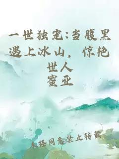 一世独宠:当腹黑遇上冰山,惊艳世人