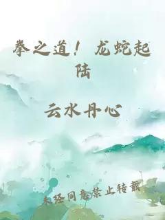 拳之道！龙蛇起陆