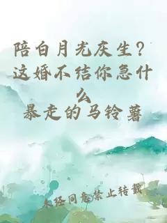 陪白月光庆生？这婚不结你急什么