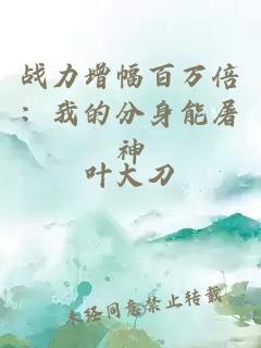 战力增幅百万倍:我的分身能屠神