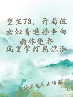 重生78,开局被女知青退婚李向南林楚乔