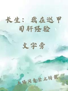 长生：我在巡甲司肝经验