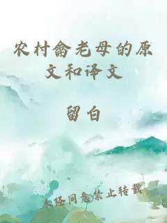 农村龠老母的原文和译文